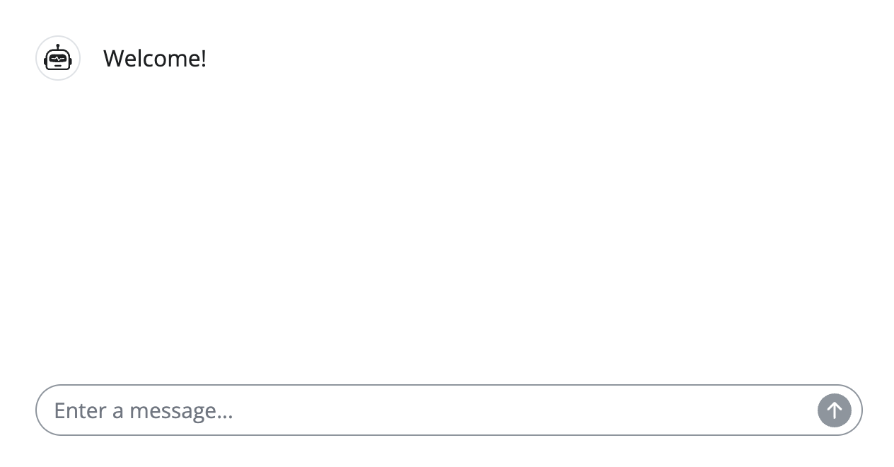 Screenshot of a chatbot filling the page.